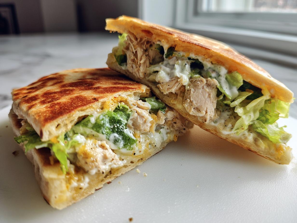 caesar chicken smash tacos - Featured