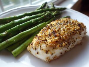caesar chicken with asparagus - Featured