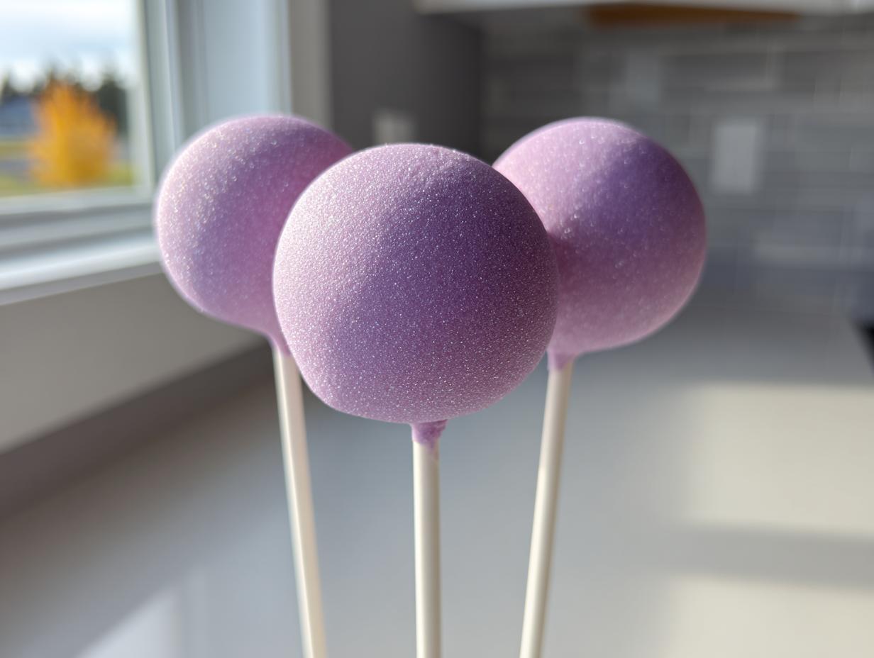 lavender cake pops - Featured