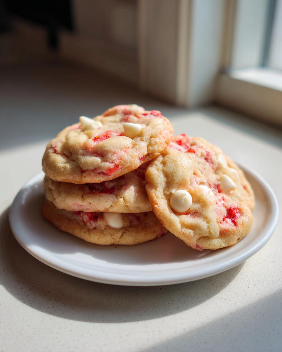 strawberry white chocolate chip cheesecake cookies - Other 3