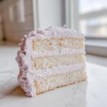 white and lavender cake - Tasty